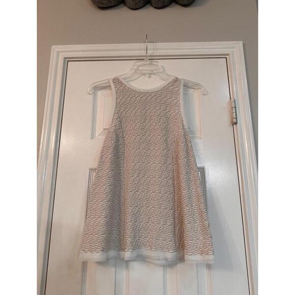 G-HLS STCL Womens XSmall Off White Textured Fringe Sleeveless Top Boho - Picture 3 of 7